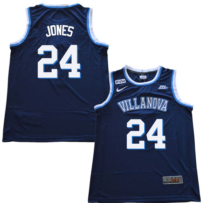 2018 Men #24 Wali Jones Willanova Wildcats College Basketball Jerseys Sale-Navy - Click Image to Close